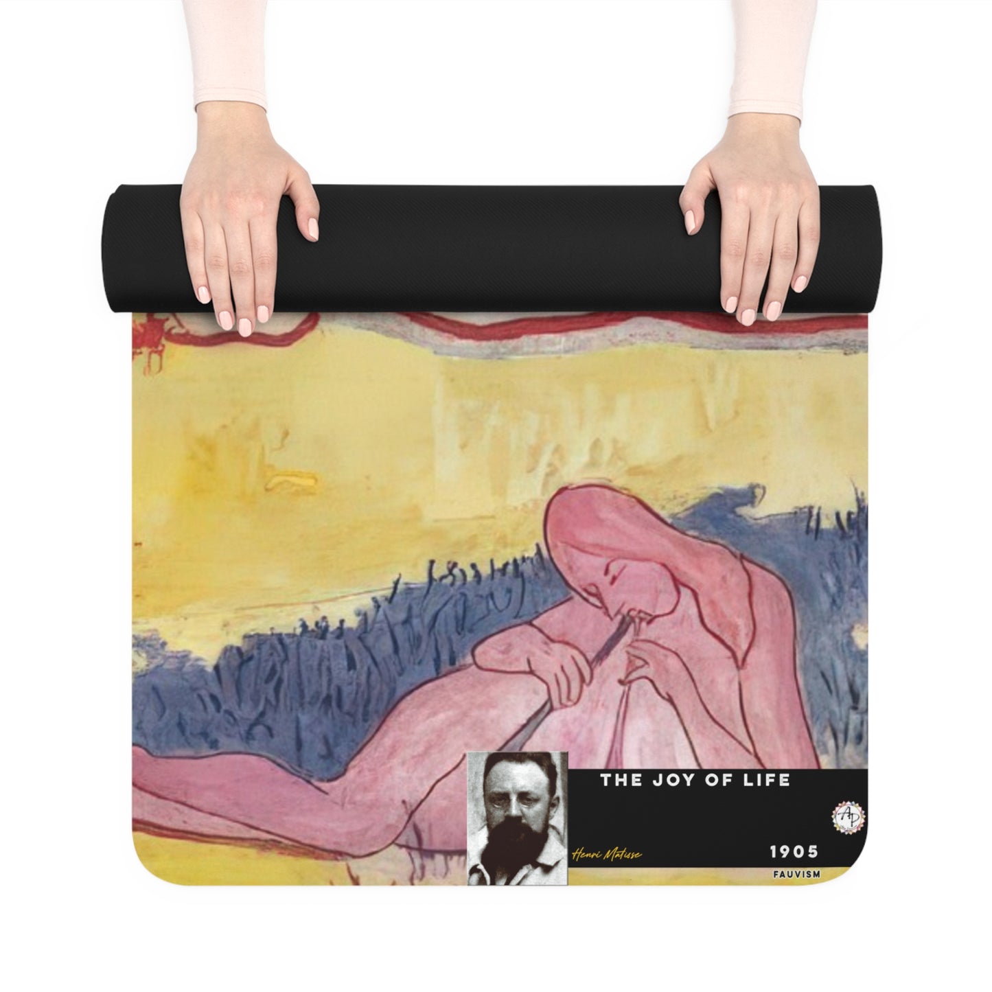 Matisse, Henri - The Joy of Life (1905) - Rubber Yoga Mat