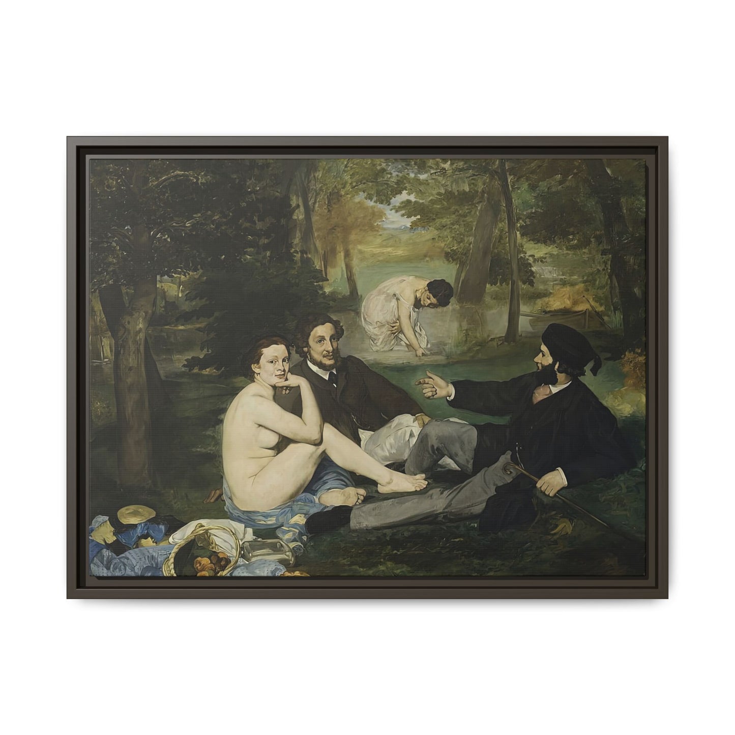 Manet, Édouard - Luncheon on the Grass (1863) - Matte Canvas, Framed