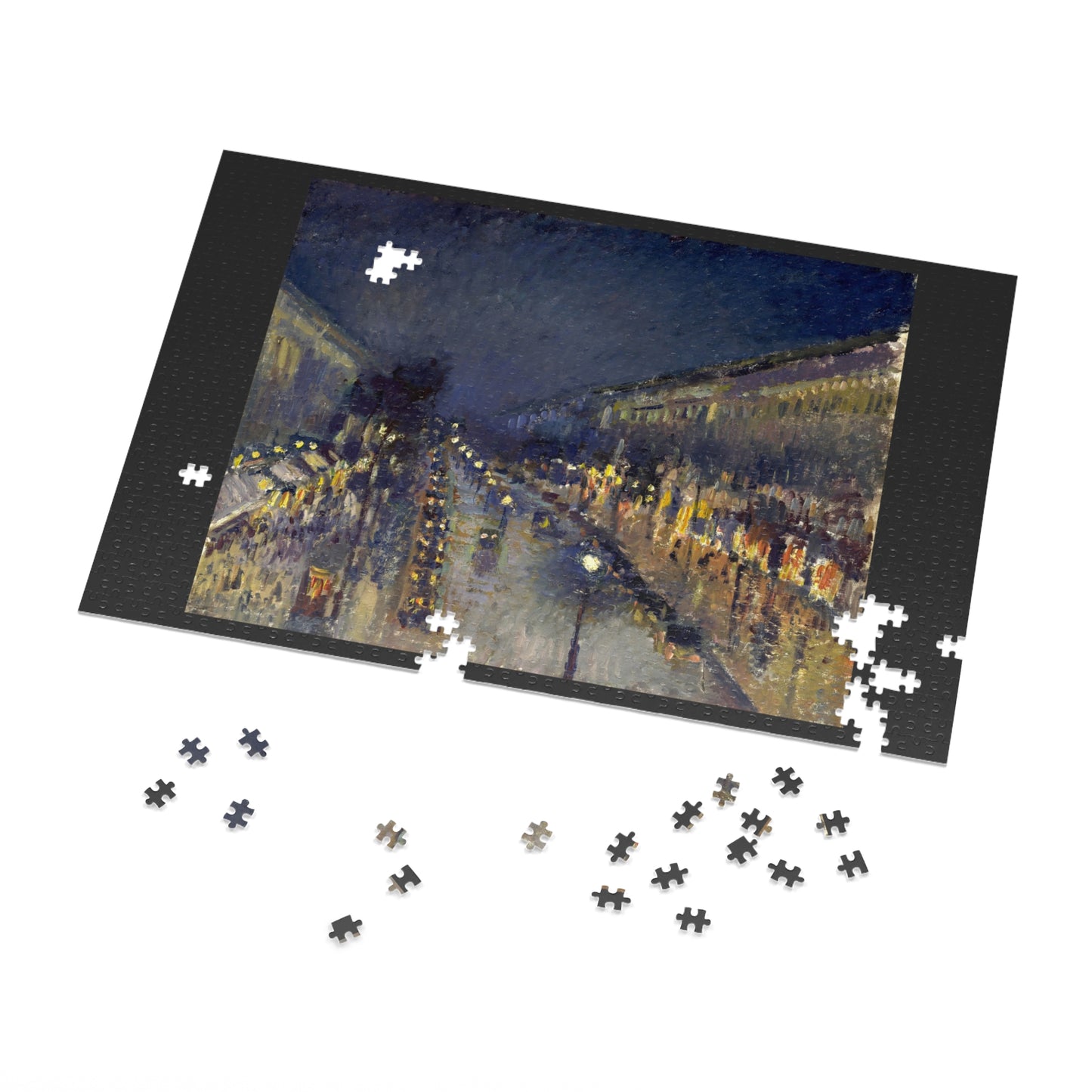 Pissarro's "Boulevard Montmartre at Night" - 1000pc Jigsaw Puzzle