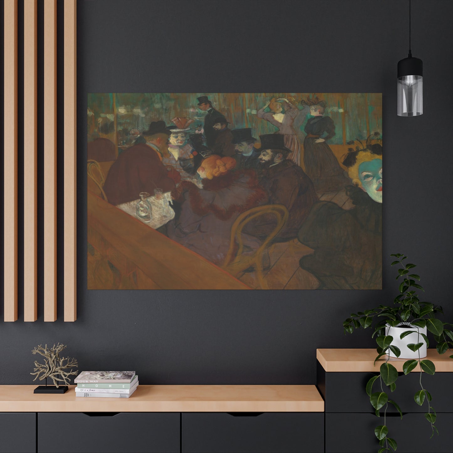 Lautrec, Henri - At the Moulin Rouge (1892) - Canvas Block, unframed