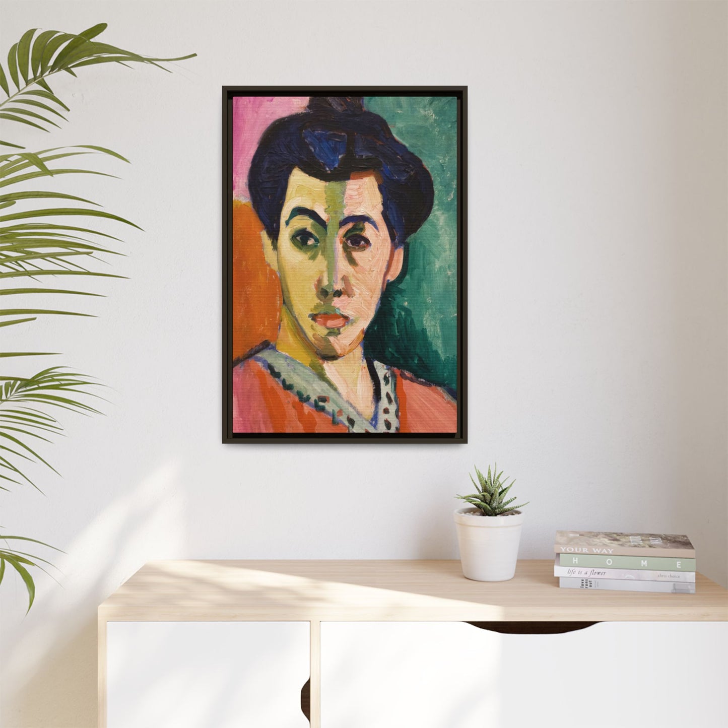 Matisse, Henri - The Green Stripe (1905) - Matte Canvas, Framed