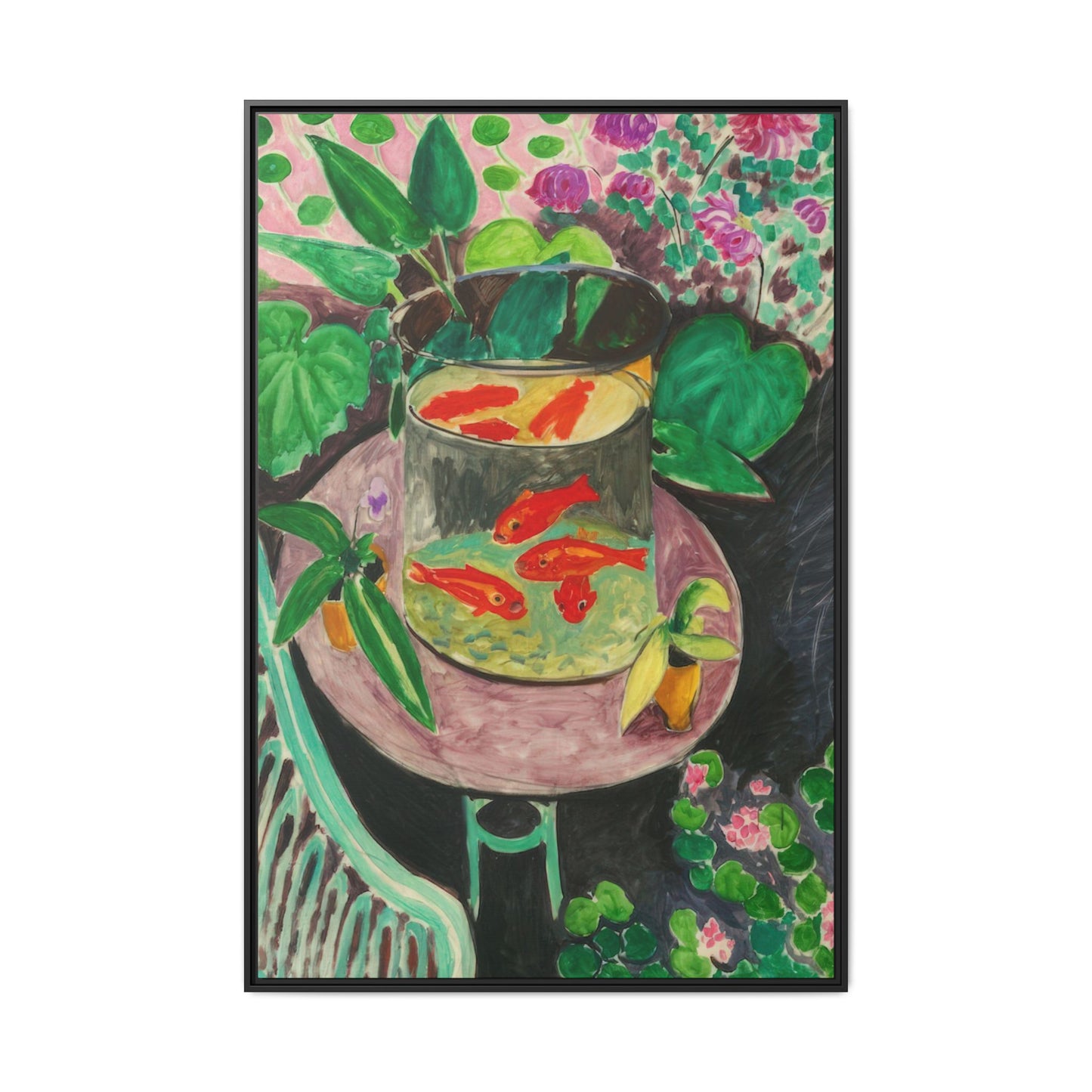 Matisse, Henri - The Goldfish (1912) - Matte Canvas, Framed