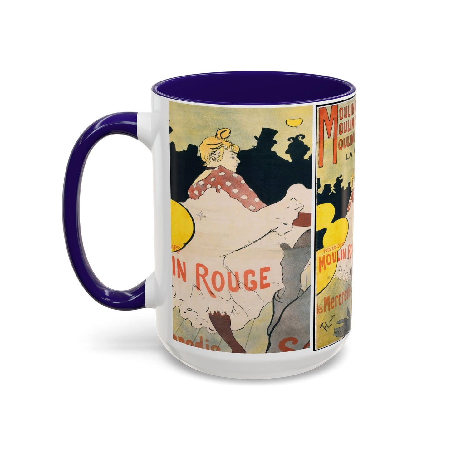 Toulouse-Lautrec, Henri - Moulin Rouge - La Goulue (1891) - Colorful Accent Mugs