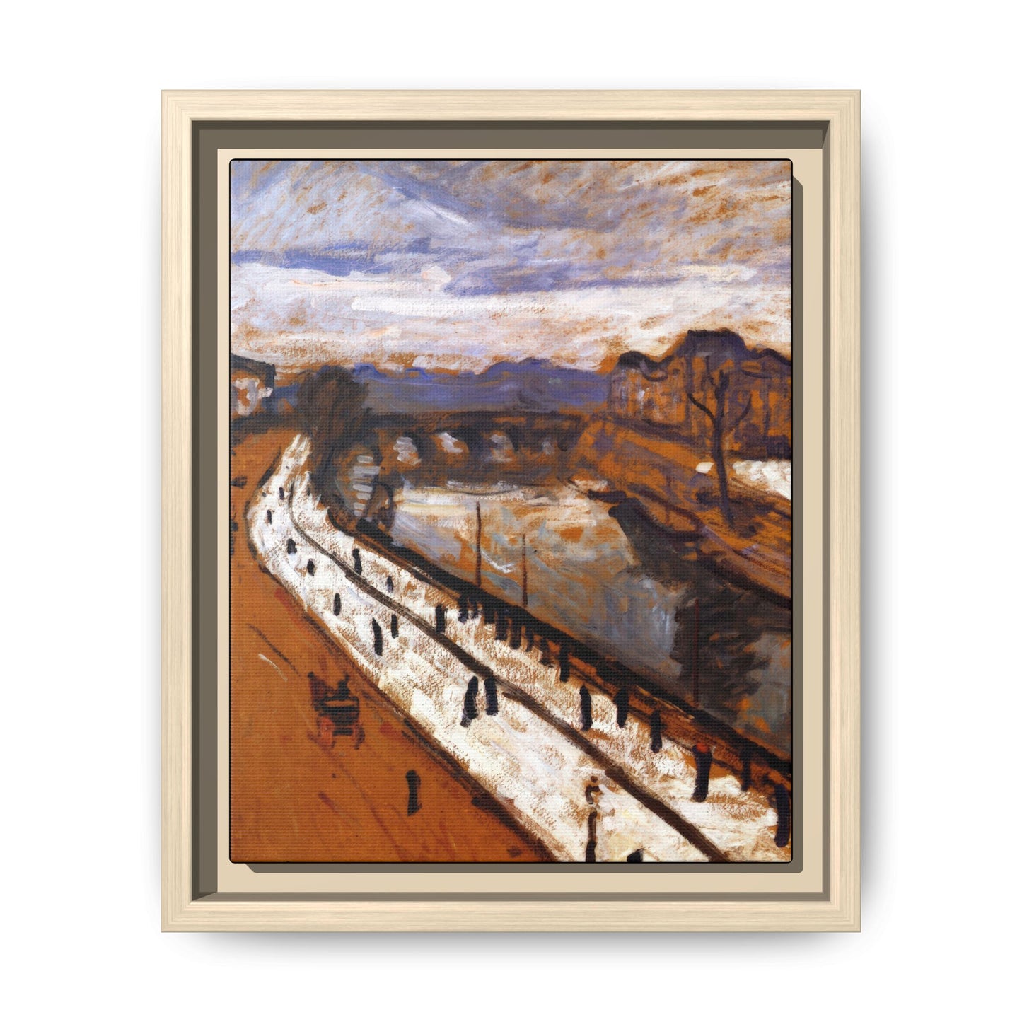 Marquet, Albert - Quai des Grands-Augustins (1905) - Matte Canvas, Framed