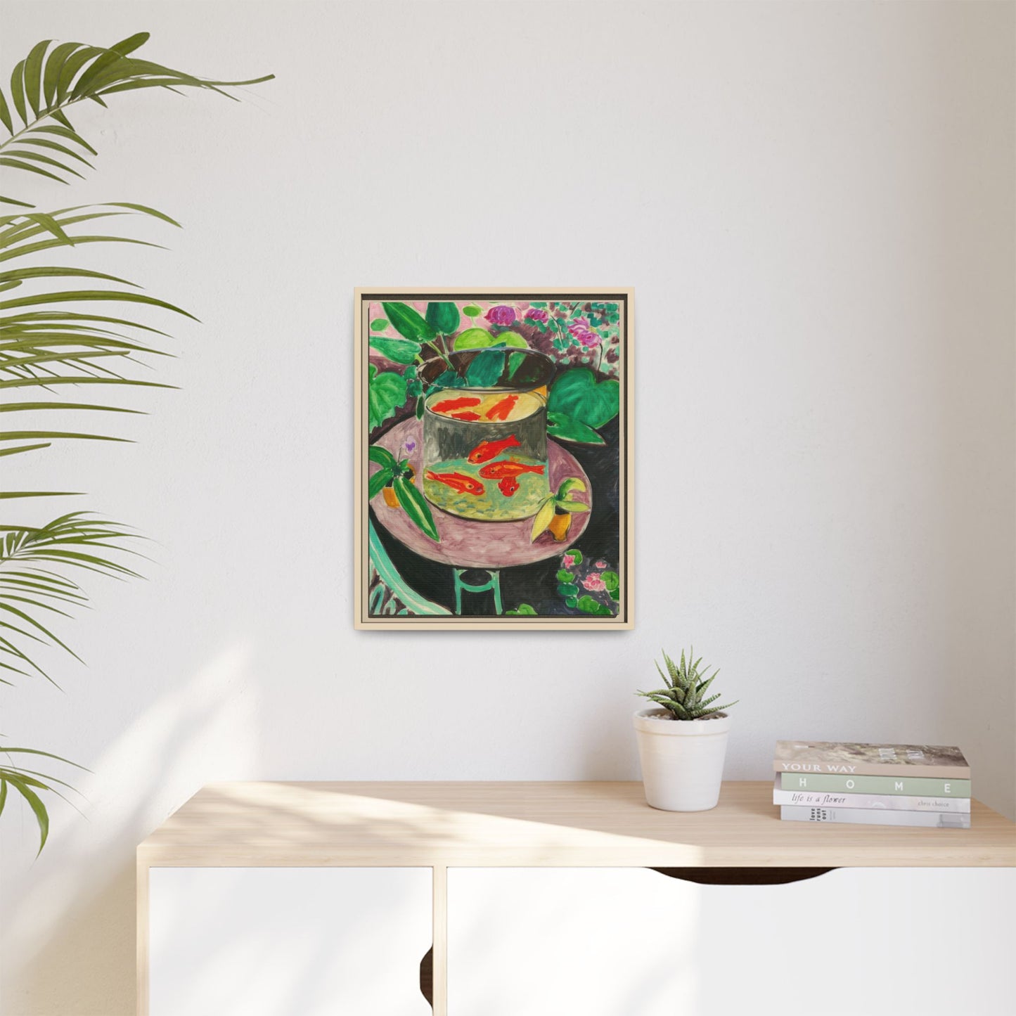 Matisse, Henri - The Goldfish (1912) - Matte Canvas, Framed