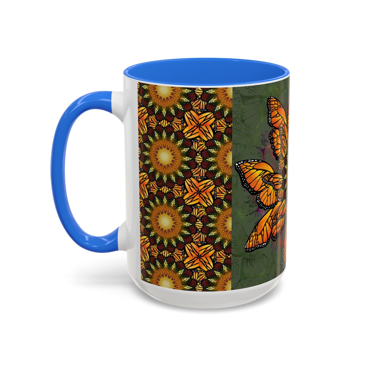Pacio, Adam - Monarch Butterfly Mandala - Colorful Accent Mugs