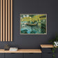 Monet, Claude - La Grenouillere (1869) - Matte Canvas, Framed
