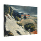 Cézanne, Paul - L’Estaque, Melting Snow (1870) - Canvas Block, unframed