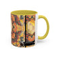 Filiger, Charles - Woman’s Head with Closed Eyes (1893) - Colorful Accent Mugs