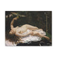 Courbet, Gustave - Woman with a Parrot (1866) - Canvas Block, unframed