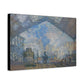 Monet, Claude - Le Gare Saint-Lazare (1877) - Canvas Block, unframed
