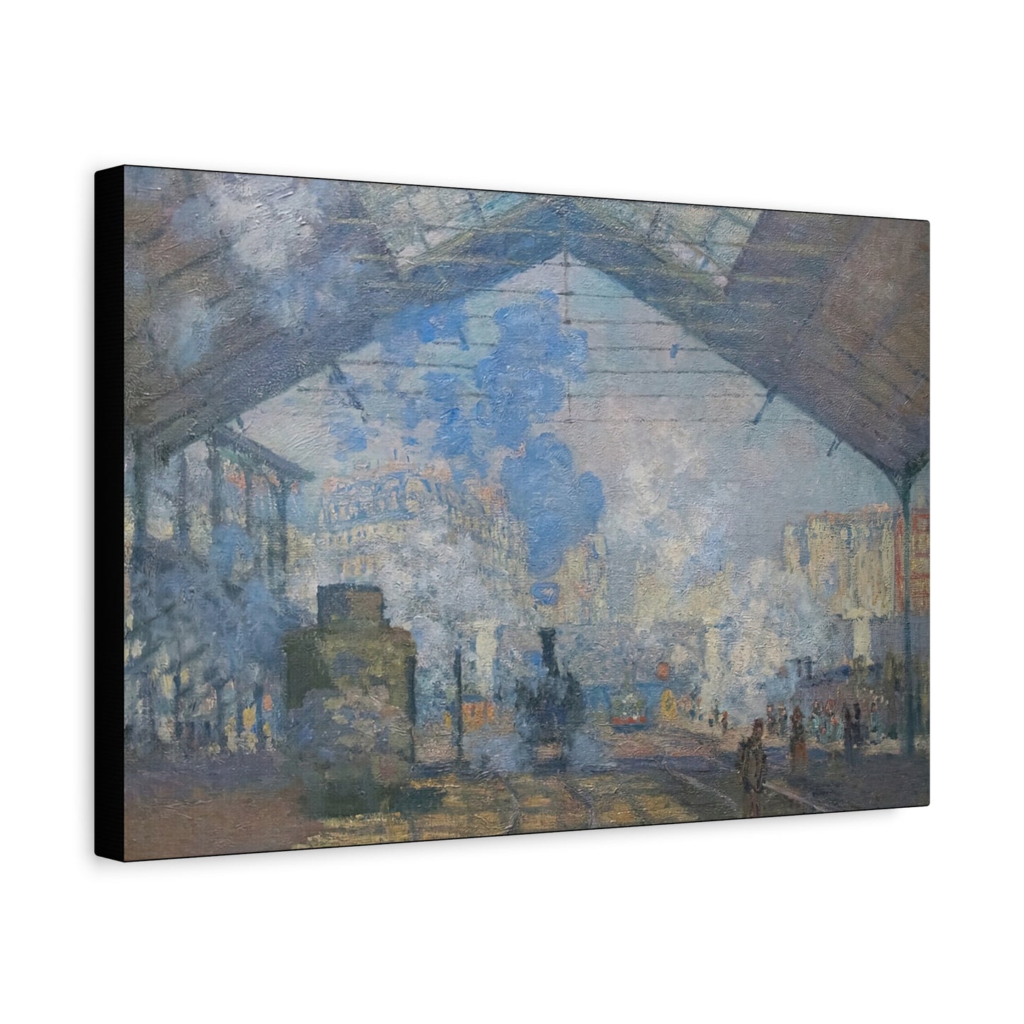 Monet, Claude - Le Gare Saint-Lazare (1877) - Canvas Block, unframed