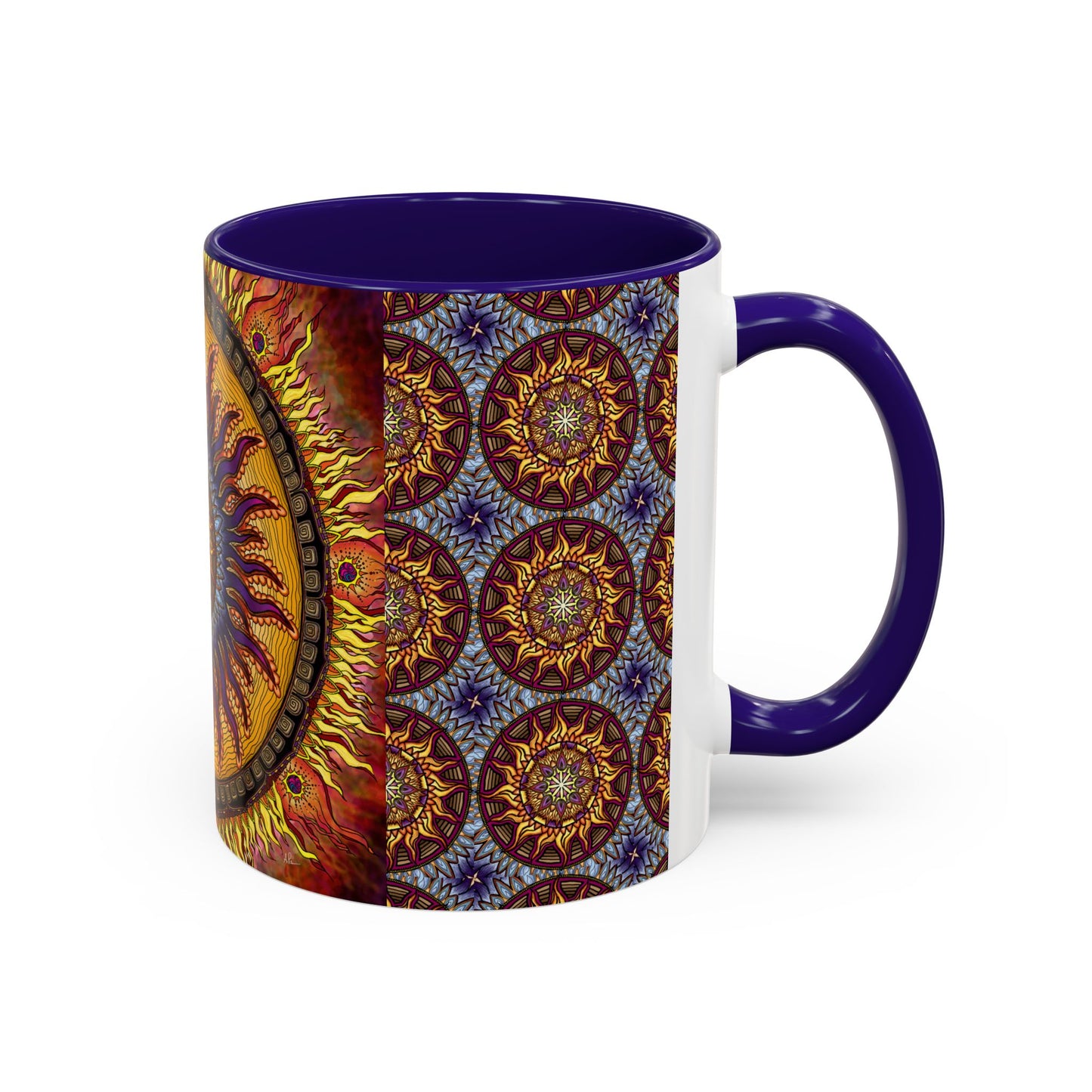 Pacio, Adam - Solar Disc Mandala - Colorful Accent Mugs