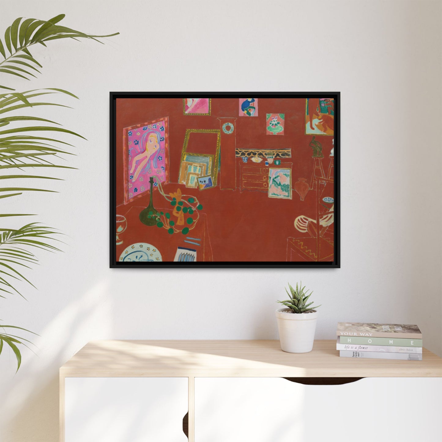 Matisse, Henri - The Red Studio (1911) - Matte Canvas, Framed