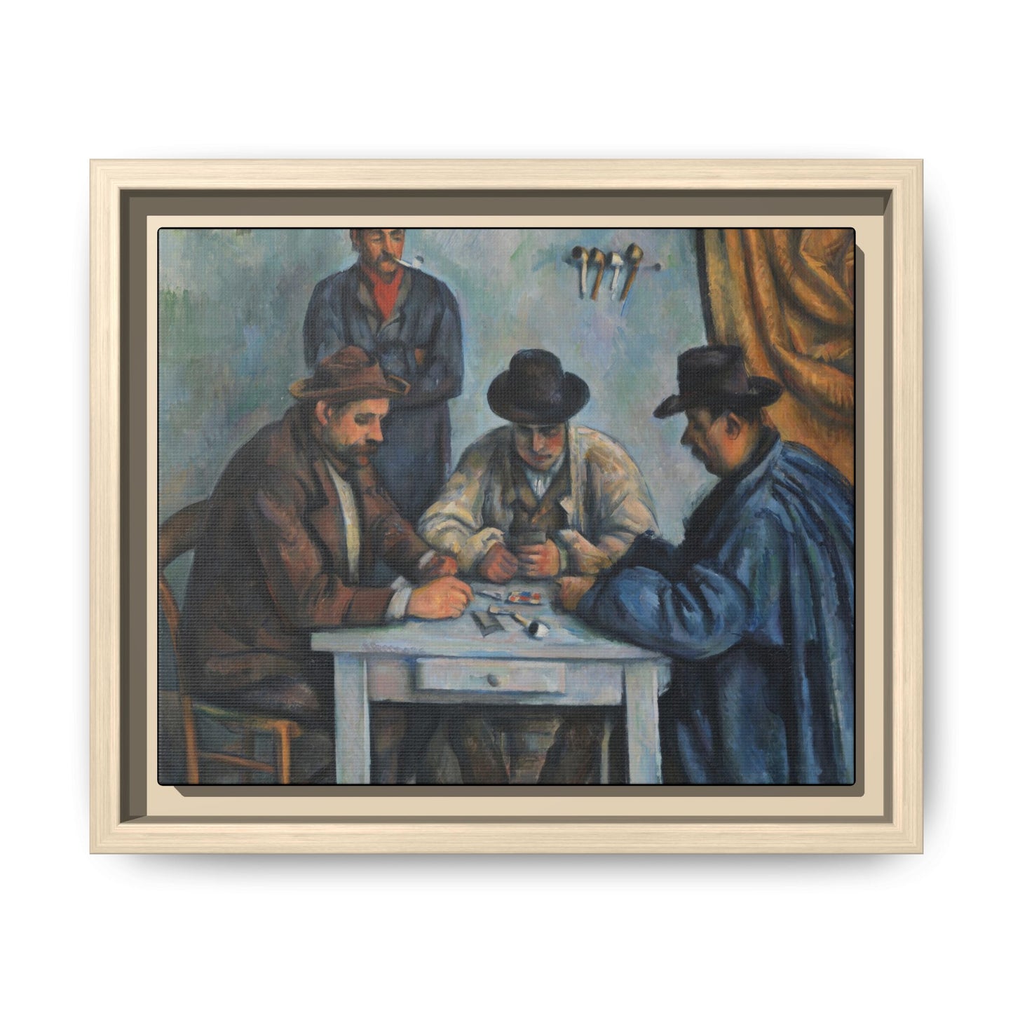 Cézanne, Paul - The Card Players (1892) - Matte Canvas, Framed