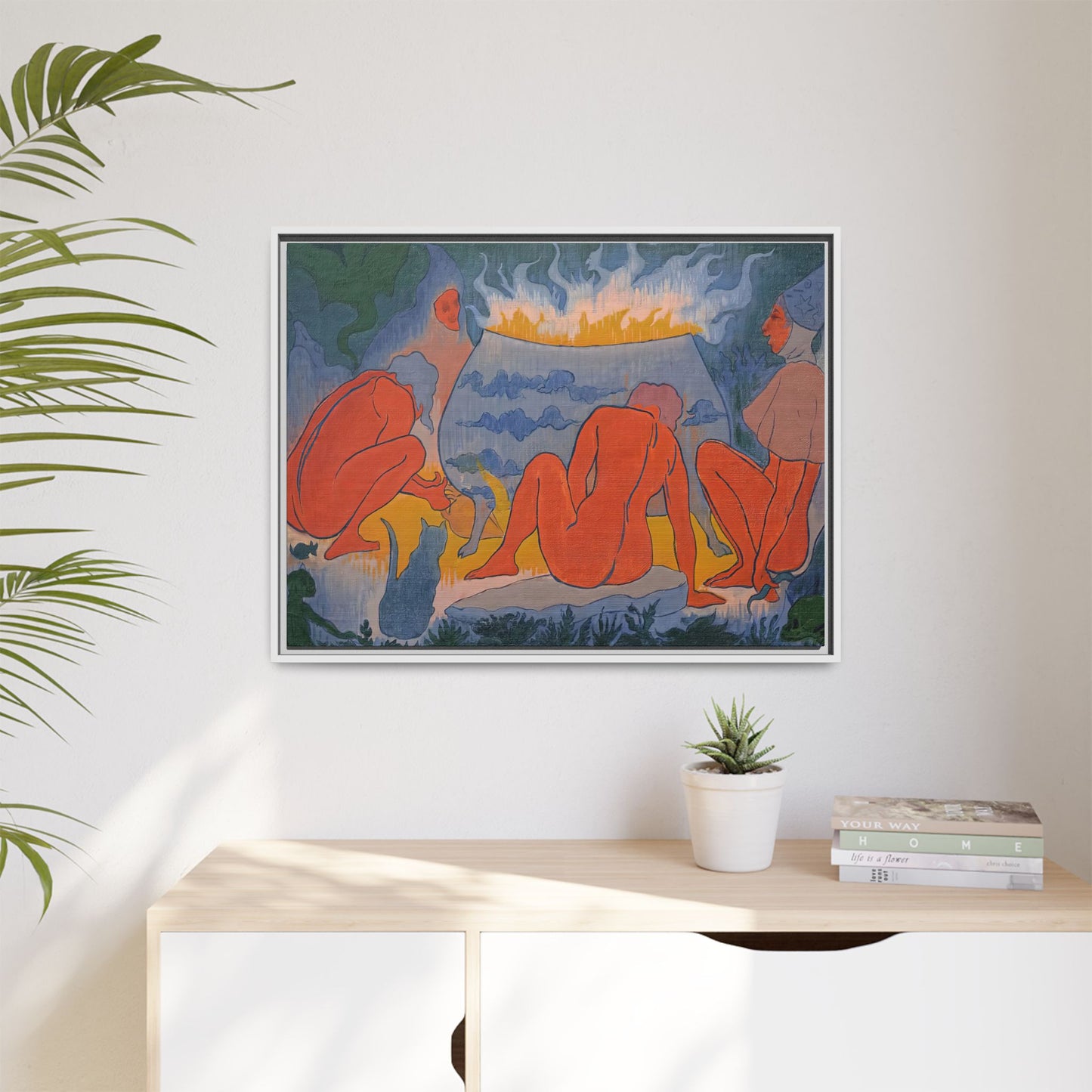 Ranson, Paul - Witches Around the Fire (1891) - Matte Canvas, Framed