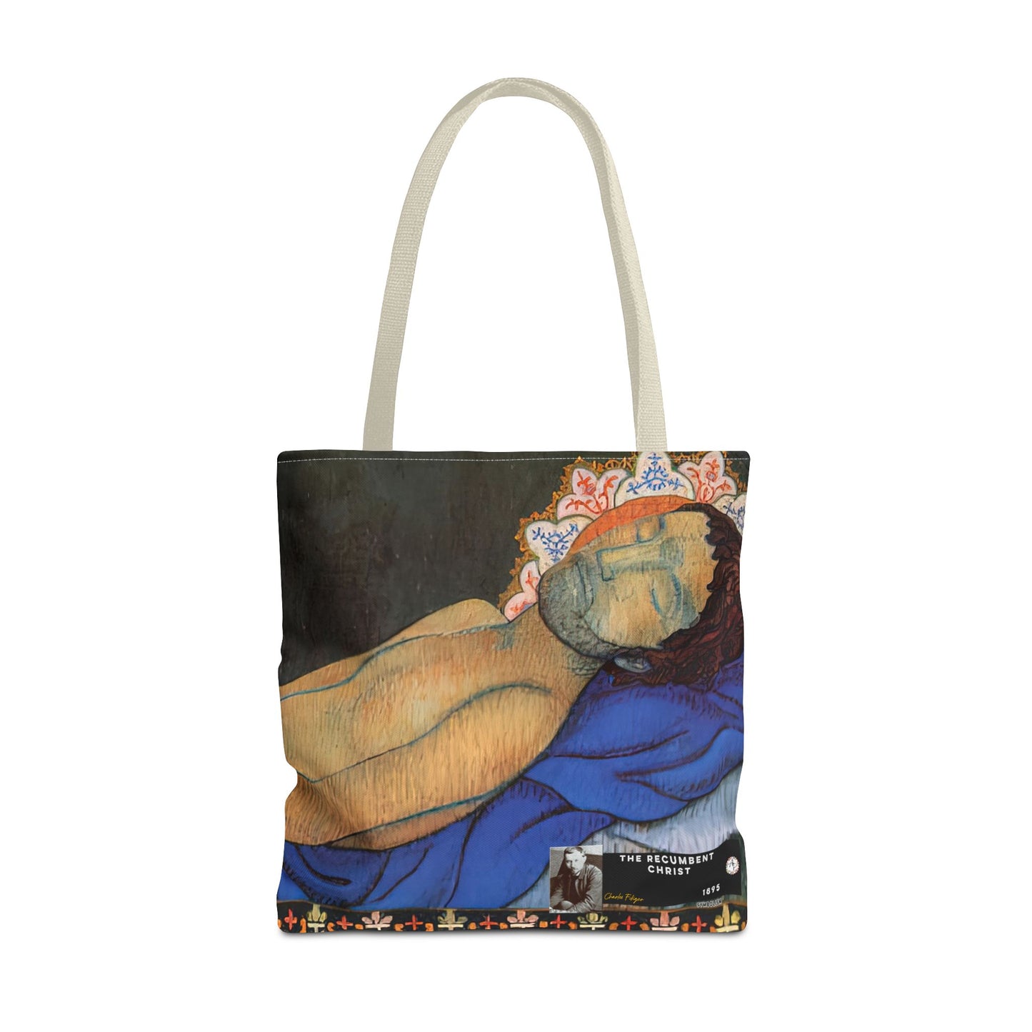 Filiger, Charles - The Recumbent Christ (1895) - Tote Bag