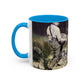Courbet, Gustave - The Stone Breakers (1850) - Colorful Accent Mugs