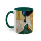 Van Gogh, Vincent - Self Portrait with Bandaged Ear (1889) - Colorful Accent Mugs