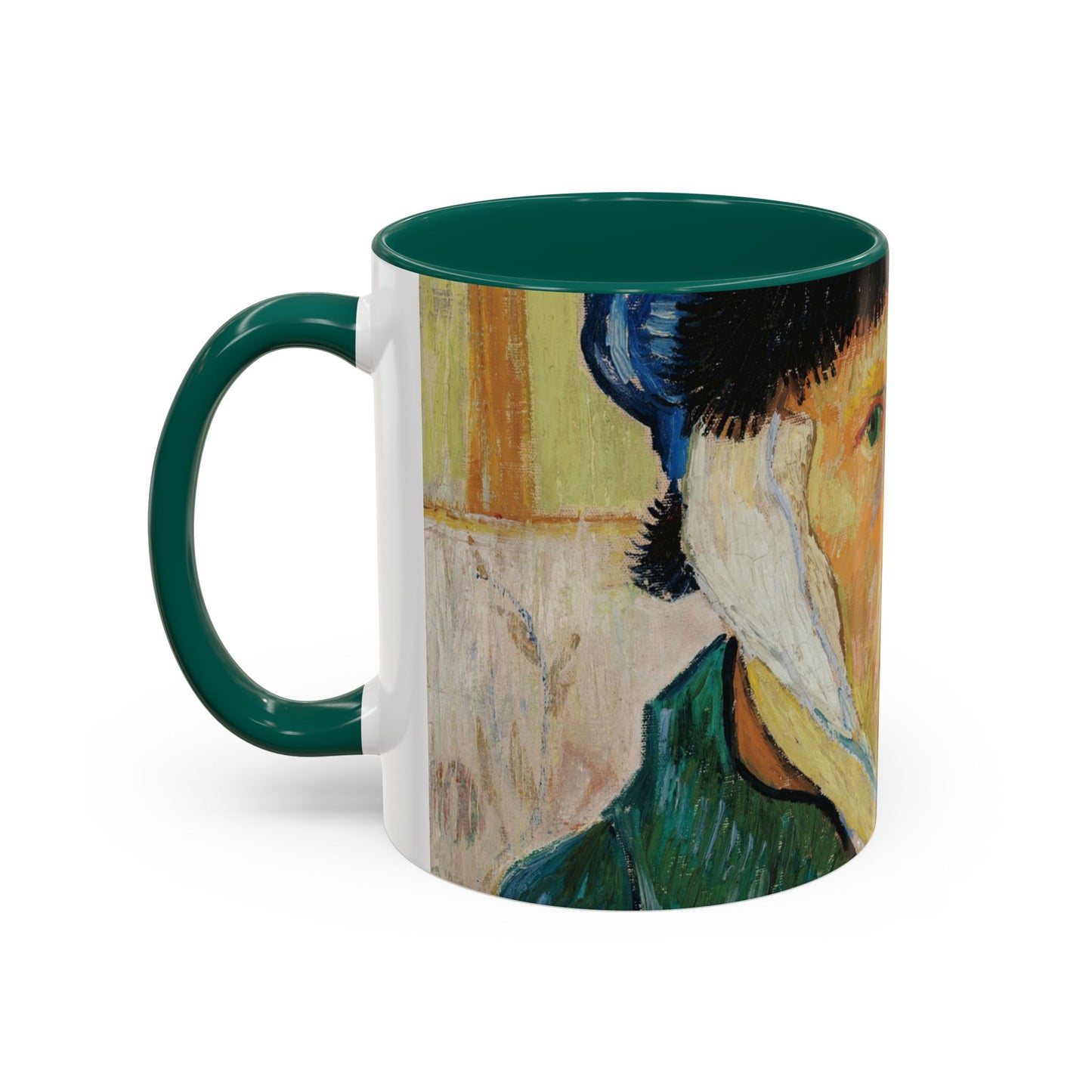 Van Gogh, Vincent - Self Portrait with Bandaged Ear (1889) - Colorful Accent Mugs