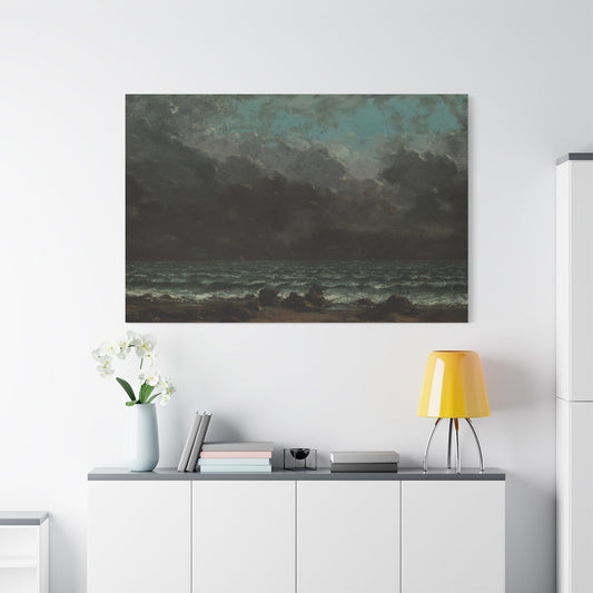 Courbet, Gustave - The Sea (1865) - Canvas Block, unframed