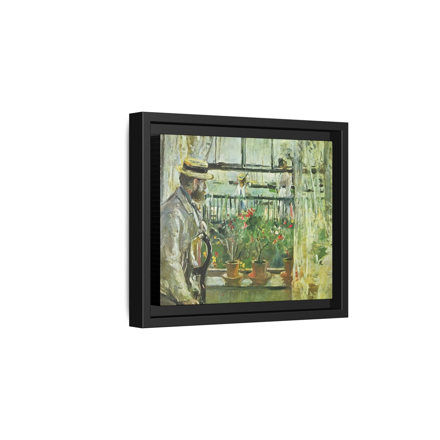 Morisot, Berthe - Eugene Manet on the Isle of Wight (1875) - Matte Canvas, Framed