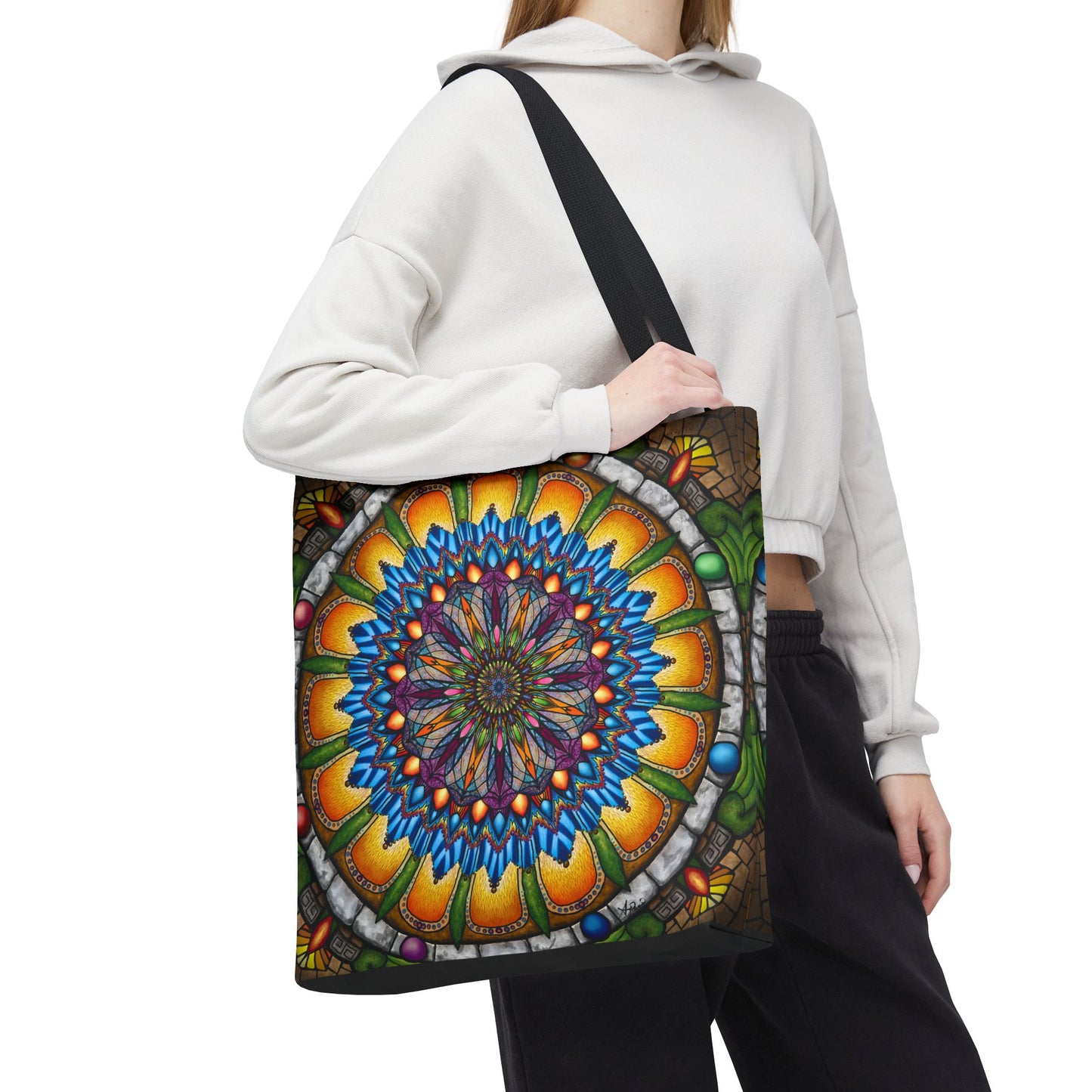 Pacio, Adam - Emerald Arrows Mandala - Tote Bag