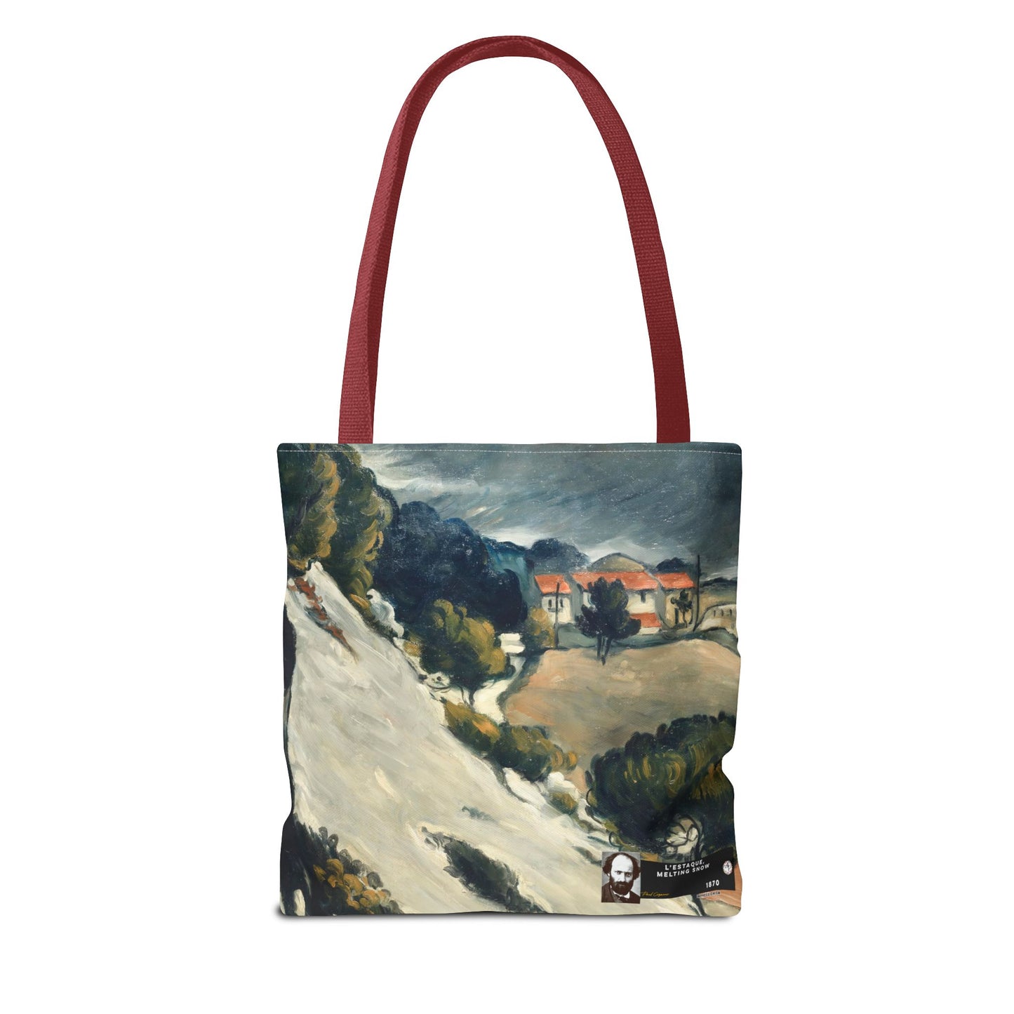 Cézanne, Paul - L’Estaque, Melting Snow (1870) - Tote Bag