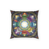 Mystic Jewel Mandala - Poly Velvet Pillow