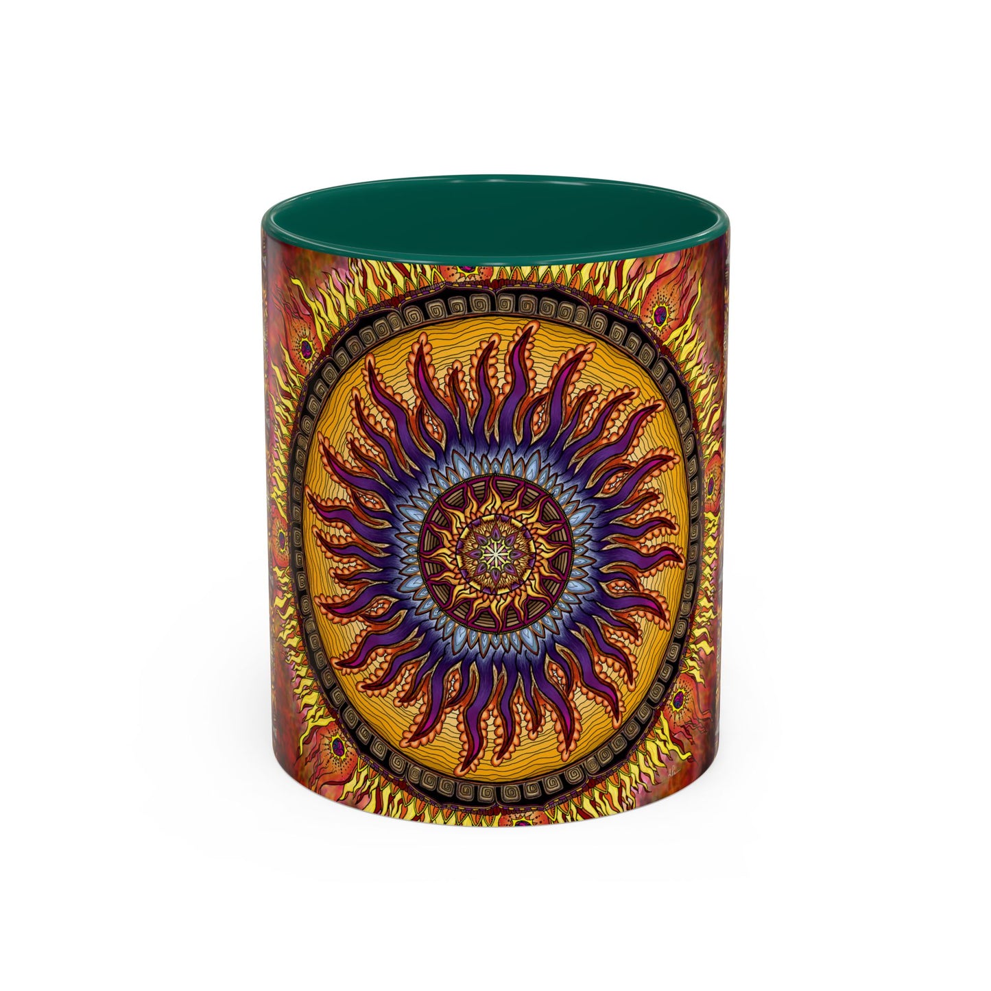 Pacio, Adam - Solar Disc Mandala - Colorful Accent Mugs
