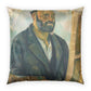 Cézanne, Paul - Portrait of the Artist with a Palette (1890) - Poly Velvet Pillow