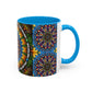 Pacio, Adam - Emerald Arrows Mandala - Colorful Accent Mugs