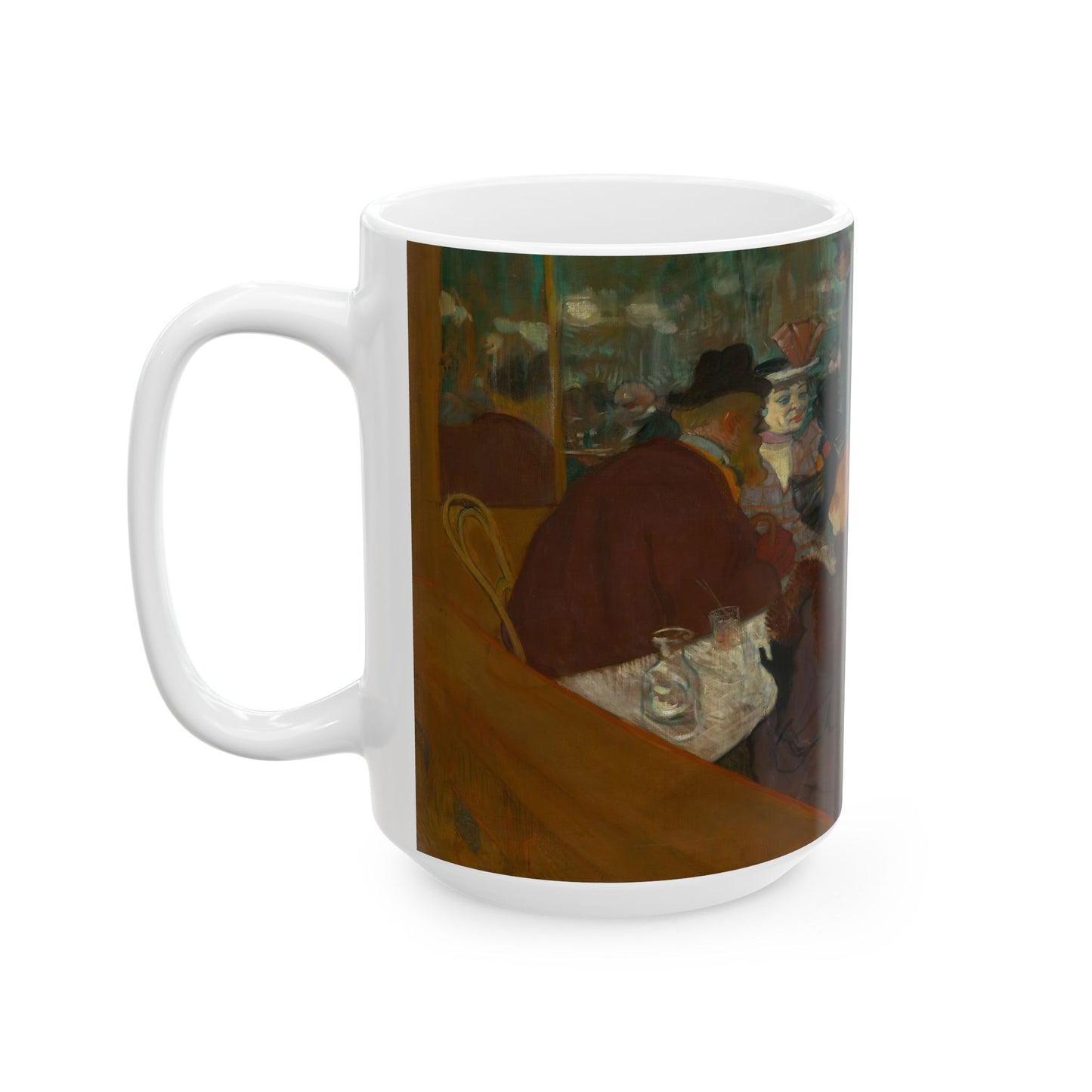Toulouse-Lautrec, Henri - At the Moulin Rouge (1892) - Ceramic Mug