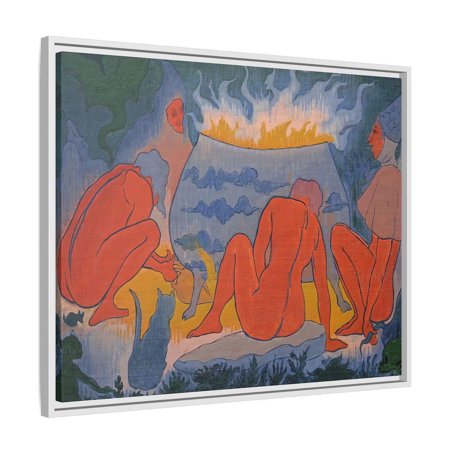 Ranson, Paul - Witches Around the Fire (1891) - Matte Canvas, Framed