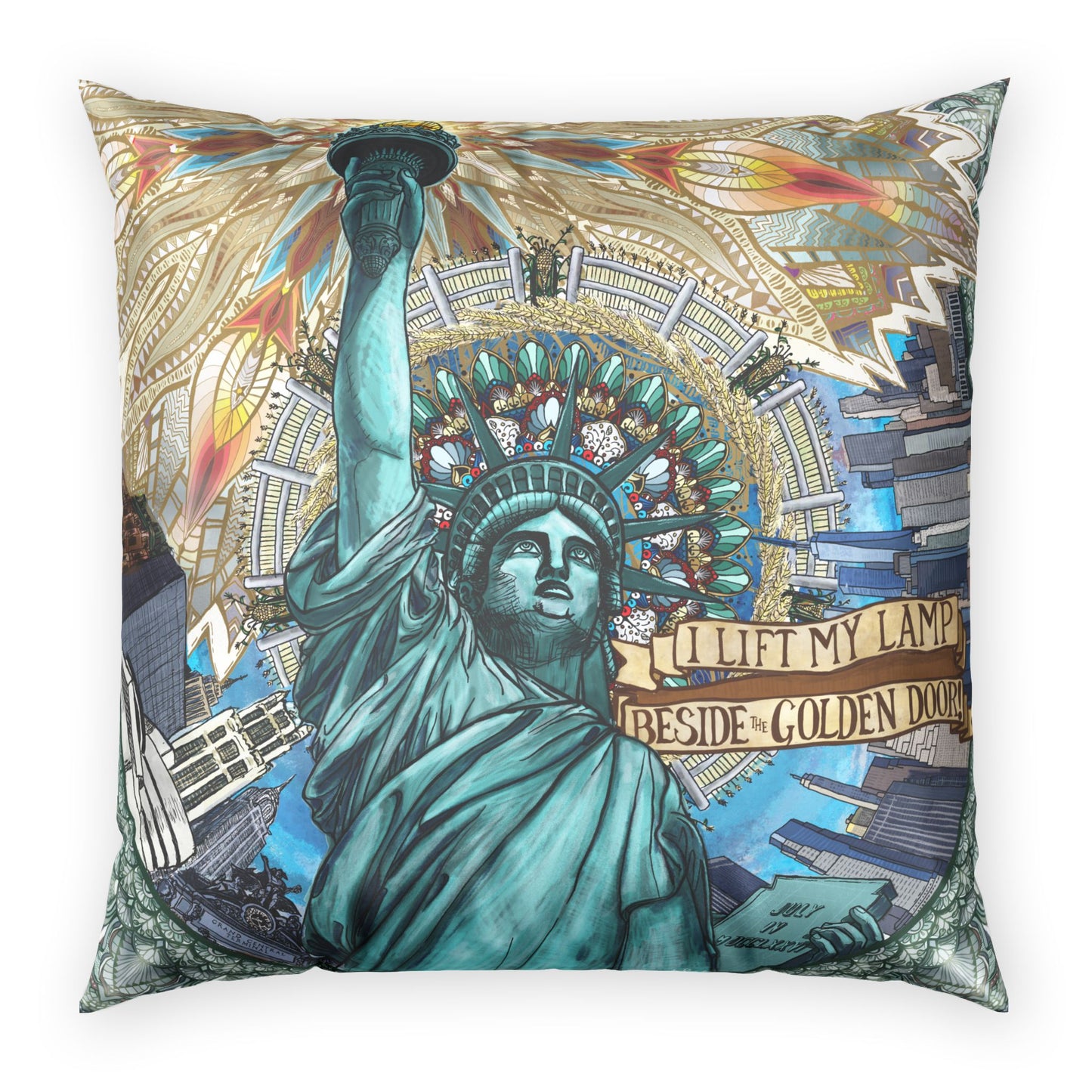 Pacio, Adam - Liberty Mandala - Poly Velvet Pillow