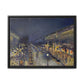 Pissarro, Camille - The Boulevard Montmartre At Night (1897) - Matte Canvas, Framed