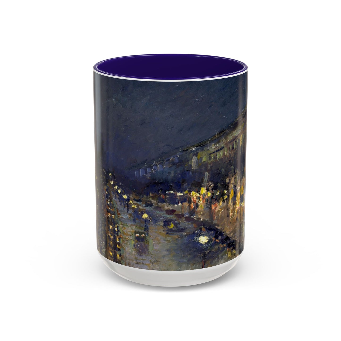 Pissarro, Camille - The Boulevard Montmartre At Night (1897) - Colorful Accent Mugs