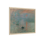 Monet, Claude - Impression, Sunrise (1872) - Matte Canvas, Framed