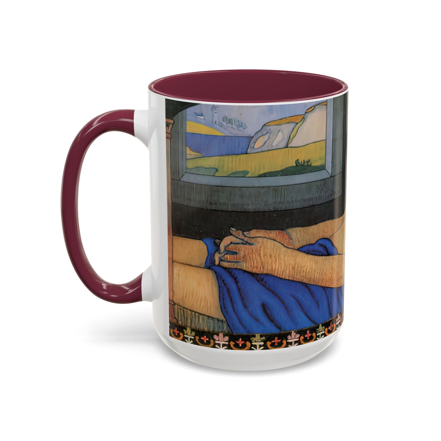 Filiger, Charles - The Recumbent Christ (1895) - Colorful Accent Mugs