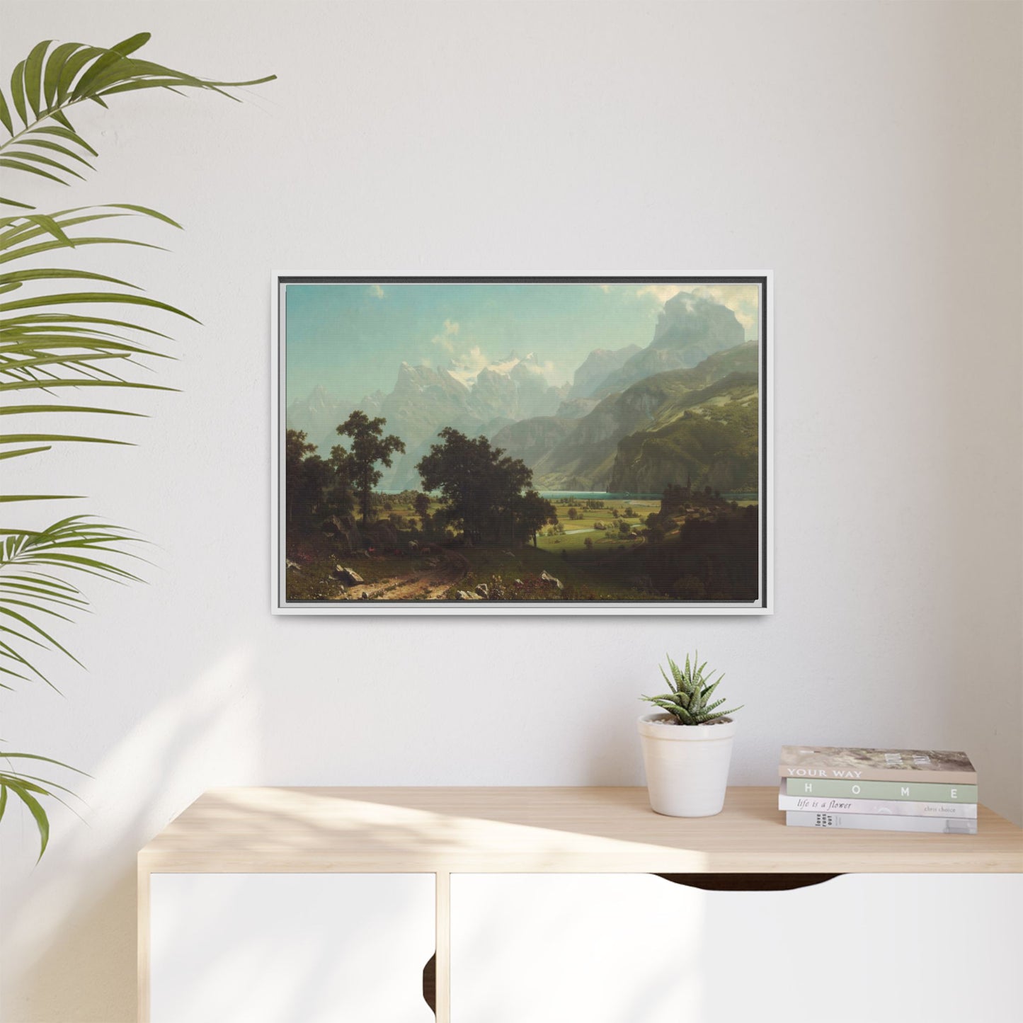 Bierstadt, Albert - Lake Lucerne (1858) - Matte Canvas, Framed