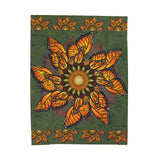 Pacio, Adam - Monarch Butterfly Mandala - Velveteen Plush Blanket