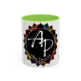AdamPacio.com - Black Logo - Colorful Accent Mugs