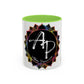 AdamPacio.com - Black Logo - Colorful Accent Mugs