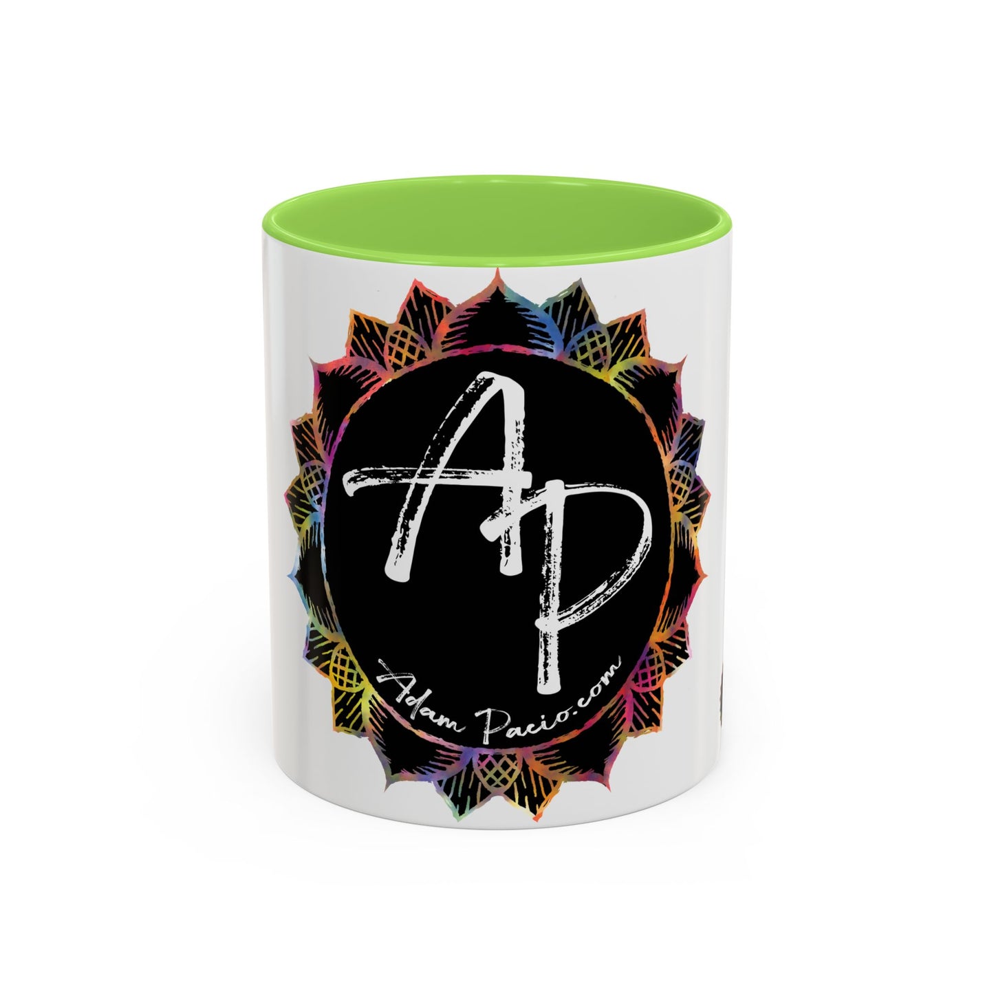 AdamPacio.com - Black Logo - Colorful Accent Mugs