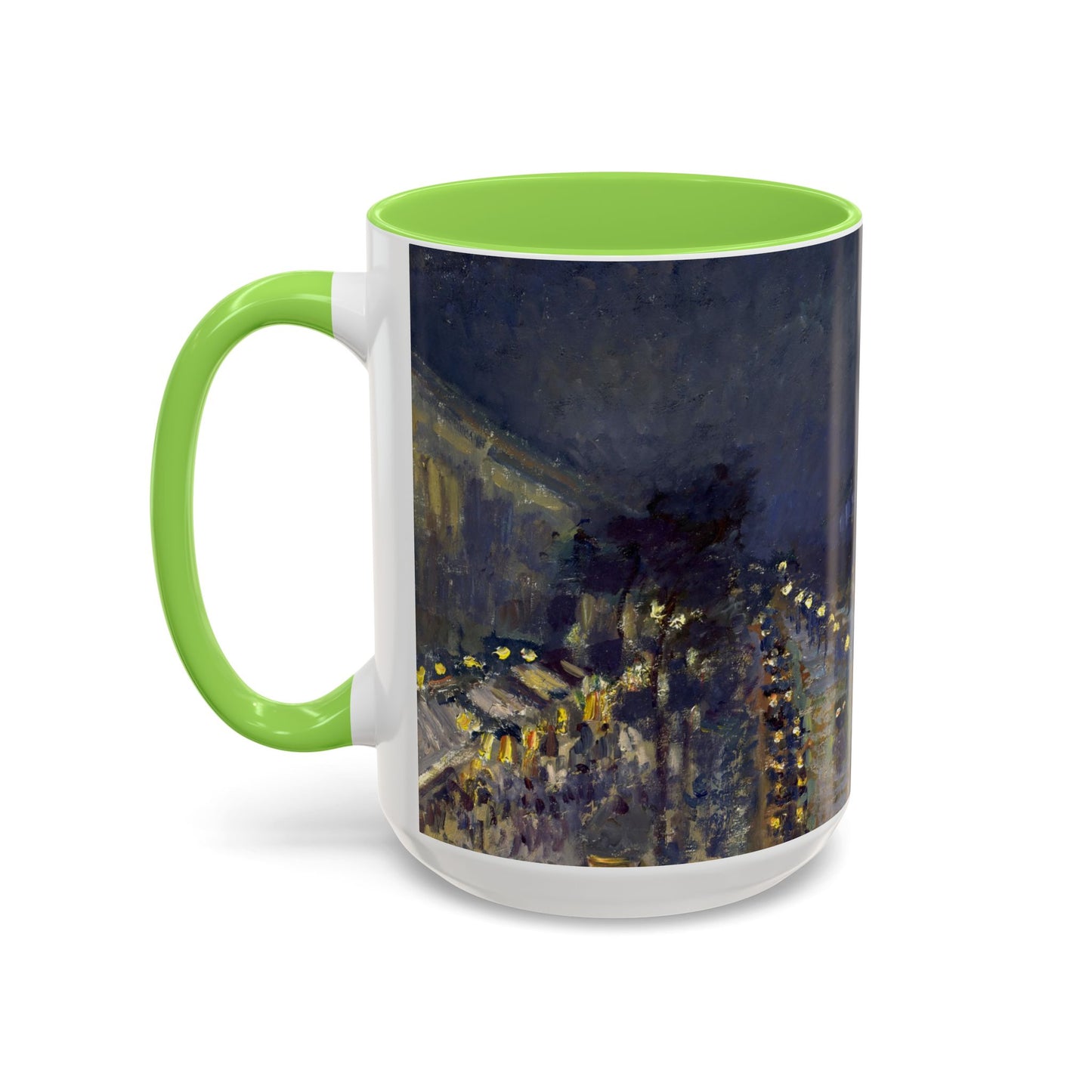 Pissarro, Camille - The Boulevard Montmartre At Night (1897) - Colorful Accent Mugs
