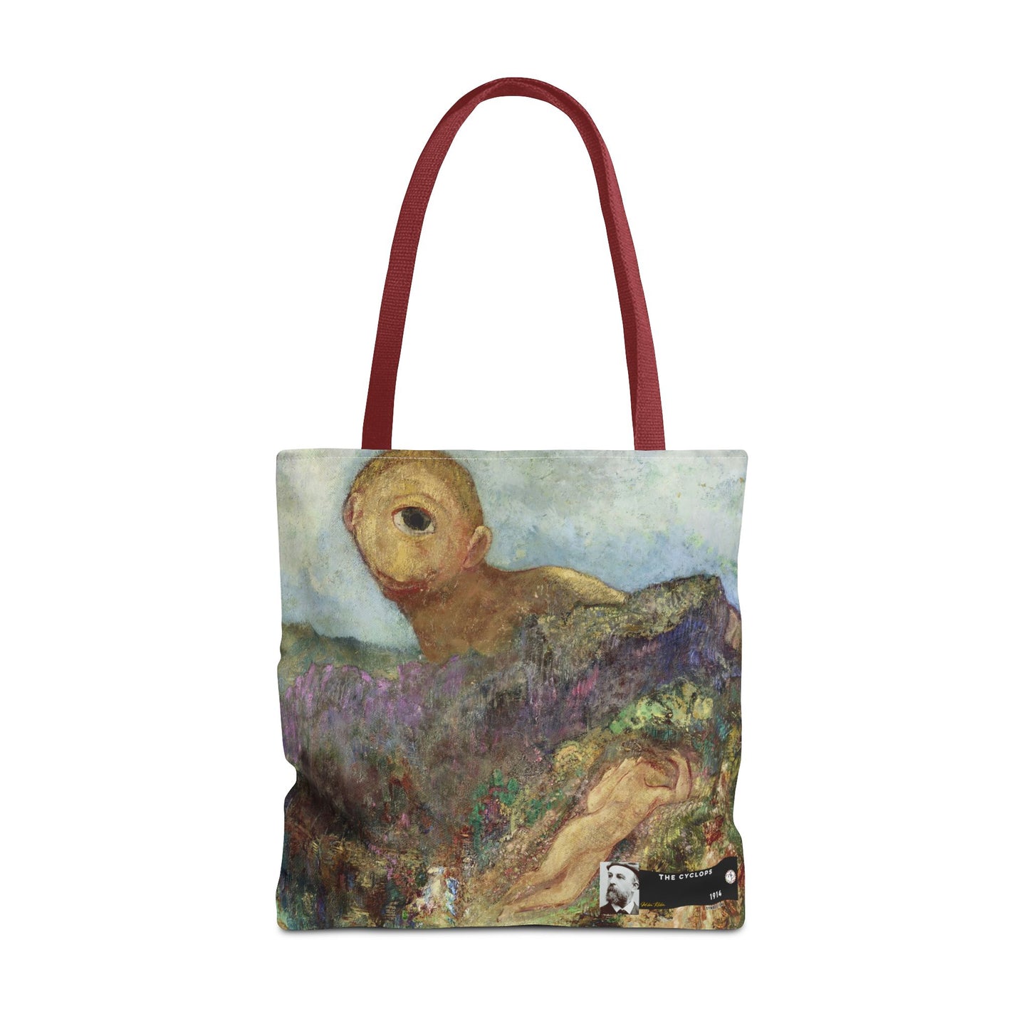 Redon, Odilon - The Cyclops (1914) - Tote Bag