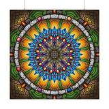 Emerald Arrows Mandala - Satin Poster