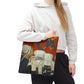 Gauguin, Paul - Vision of the Sermon (Jacob Wrestling with the Angel) (1888) - Tote Bag