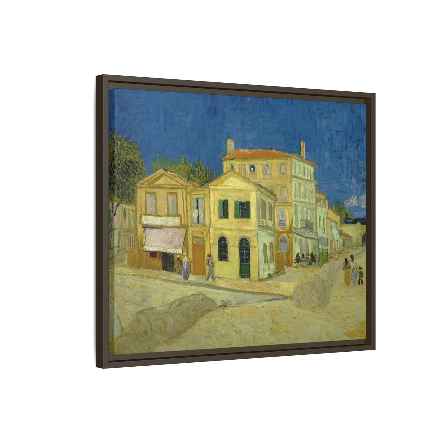 Van Gogh, Vincent - The Yellow House (1888) - Matte Canvas, Framed