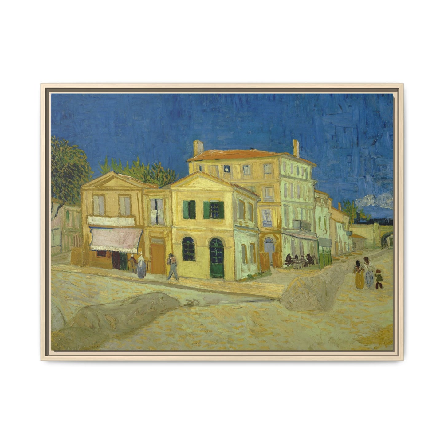 Van Gogh, Vincent - The Yellow House (1888) - Matte Canvas, Framed